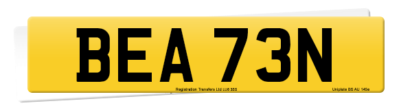 Registration number BEA 73N